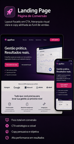 AppFlow — Página de Conversão